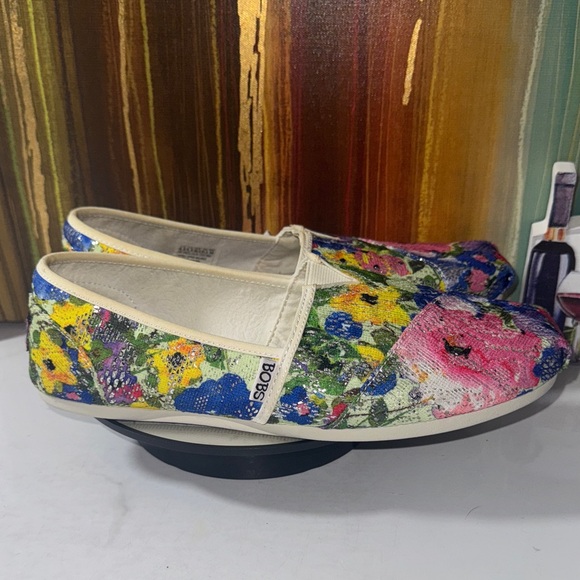 Skechers Shoes - “SOLD” Bobs by Skechers Women's Multicolor Floral Loafers - Size 8.5